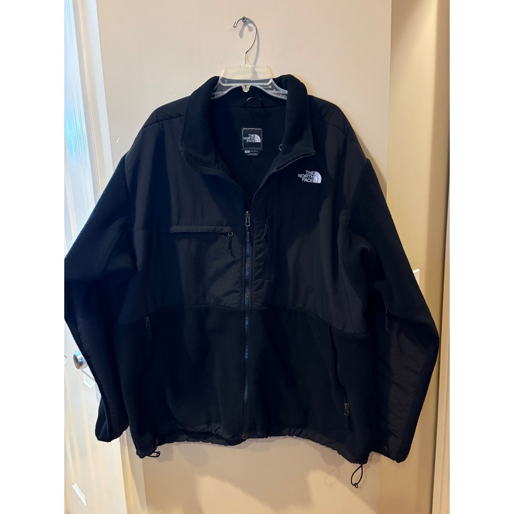 The North Face Denali Fleece Jacket Black Full Zip Mens XXXL 3XL